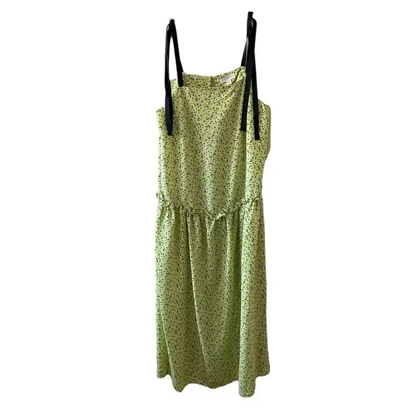 slim fit dress slacks Topshop Green & Black Dress – Bombay Closet Cleanse main image 1